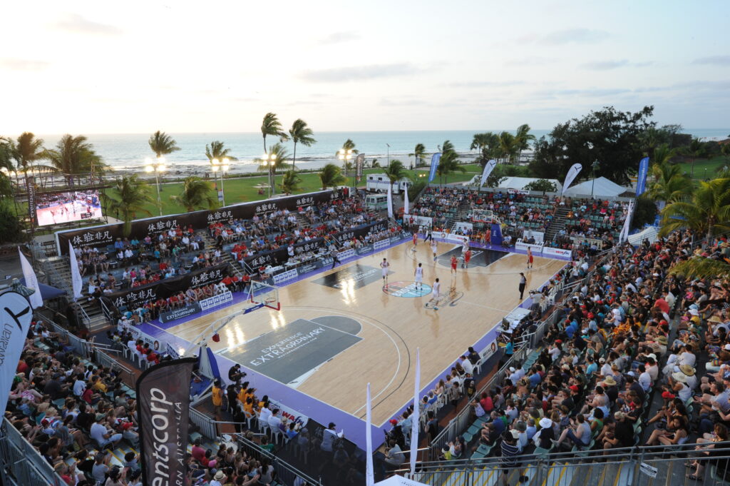 Installation For Broome Basketball Outdoor Stadium