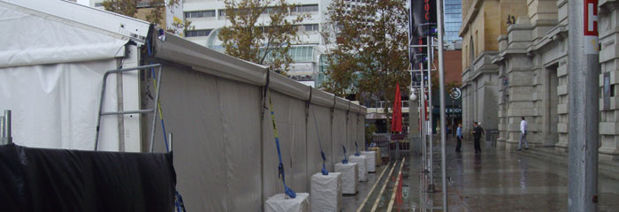 Concrete weights for marquees