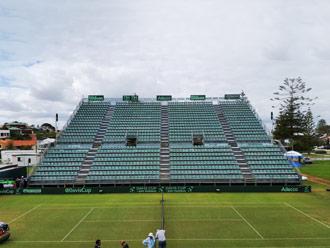 Grandstand seating solutions for the Davis Cup
